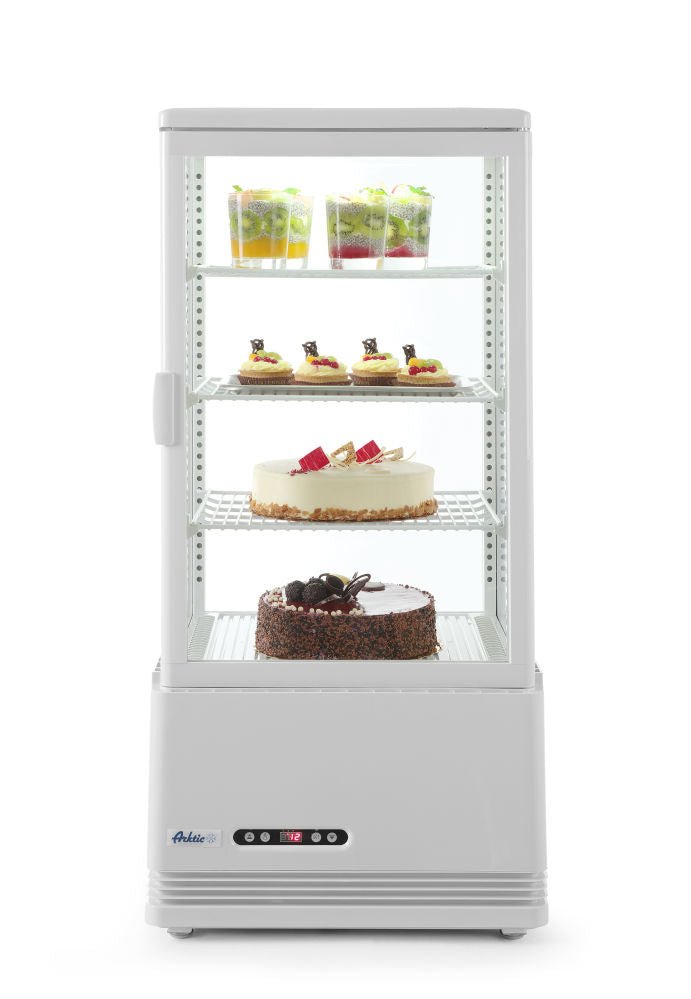 Kjøle vitrineskap 78L, White, 230V/170W, 452x406X (H) 966mm - for Storkjøkken - XL - Storkjøkken