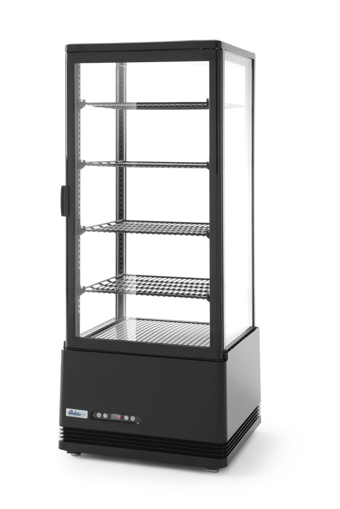 Kjøle vitrineskap 98L, Arktic, svart, 230V/210W, 452x406X (H) 1116mm - for Storkjøkken - XL - Storkjøkken