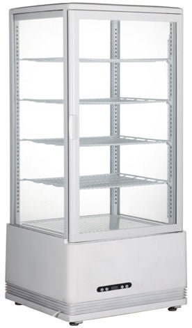 Kjøle vitrineskap 98L, Arktic, White, 230V/210W, 452x406X (H) 1116mm - for Storkjøkken - XL - Storkjøkken