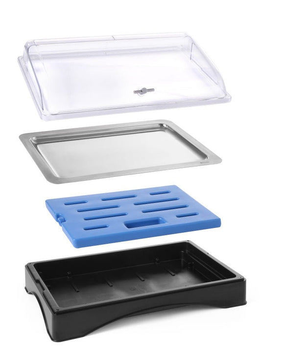 Kjøleelement for bruk med kjølebrett 424186, 528x324x (H) 30mm - for Storkjøkken - XL - Storkjøkken