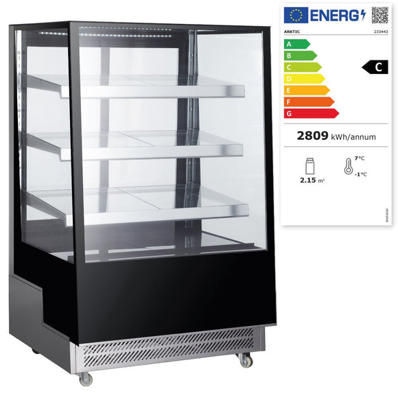 Kjølemonter med 3 skrå hyllerr, Arktic, 500L, 230V/490W, 900x805X (H) 1445mm - for Storkjøkken - XL - Storkjøkken