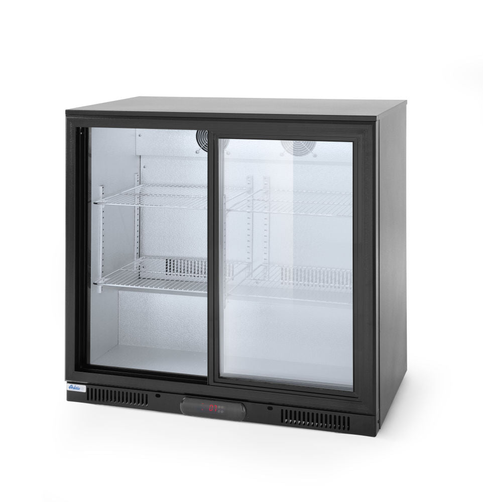 Kjøleskap bar under benk med skyvedører 197L Arktic, 220 - 240V/160W, 900x500x (H) 900mm - for Storkjøkken - XL - Storkjøkken