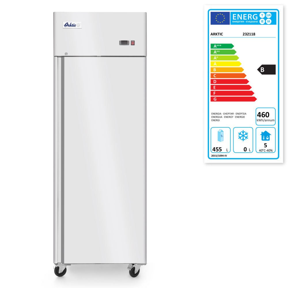 Kjøleskap med enkeltdør 670L, Arktic, GN 2/1, 230V/220W, 730x805X (H) 2065mm - for Storkjøkken - XL - Storkjøkken