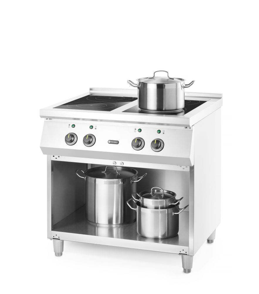 Koketopp Induksjon - 4 soner, 400V/17000W, 800x700X (H) 870mm - for Storkjøkken - XL - Storkjøkken