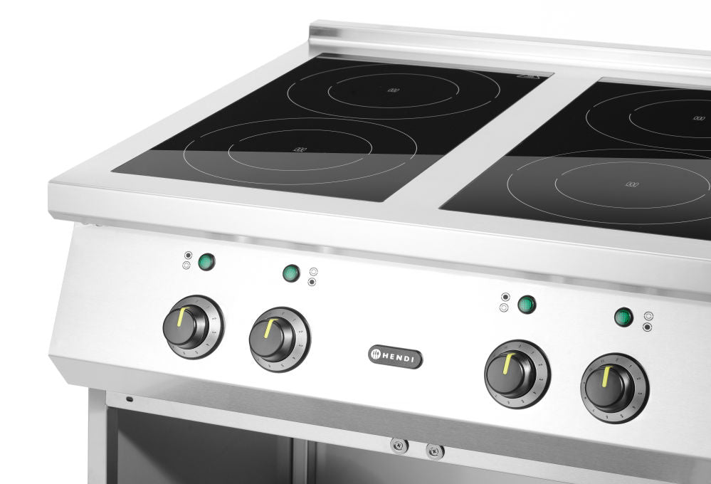 Koketopp Induksjon - 4 soner, 400V/17000W, 800x700X (H) 870mm - for Storkjøkken - XL - Storkjøkken