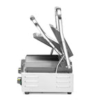 Kontakt Grill - Dobbeltversjon, halvt glatt, halvt ribbet - for Storkjøkken - XL - Storkjøkken