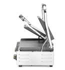 Kontakt Grill - Dobbeltversjon, Ribbed Top and Smooth Bottom, 230V/3600W, 570x370X (H) 210mm - for Storkjøkken - XL - Storkjøkken