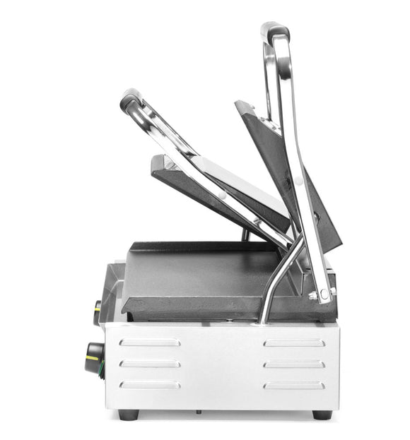 Kontakt Grill - Dobbeltversjon, Ribbed Top and Smooth Bottom, 230V/3600W, 570x370X (H) 210mm - for Storkjøkken - XL - Storkjøkken