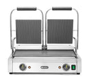 Kontakt Grill - Dobbeltversjon, Ribbed Top and Smooth Bottom, 230V/3600W, 570x370X (H) 210mm - for Storkjøkken - XL - Storkjøkken
