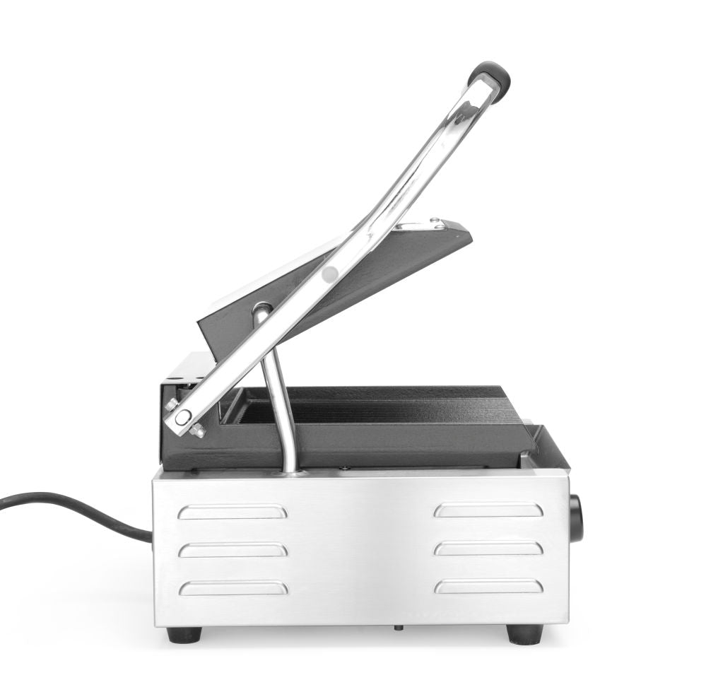 Kontakt Grill - Enkelt versjon, Ribbed Top and Bottom, 230V/1800W, 310x370x (H) 210mm - for Storkjøkken - XL - Storkjøkken