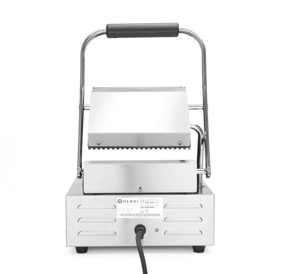 Kontakt Grill - Enkelt versjon, Ribbed Top and Bottom, 230V/1800W, 310x370x (H) 210mm - for Storkjøkken - XL - Storkjøkken