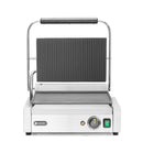 Kontakt Grill „Panini”, ribbet topp og glatt bunn, 230V/2200W, 430x370x (H) 210mm - for Storkjøkken - XL - Storkjøkken
