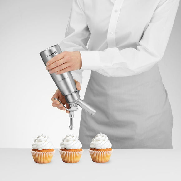 Krem sprøyte - 0,5L - Sølv - for Storkjøkken - XL - Storkjøkken