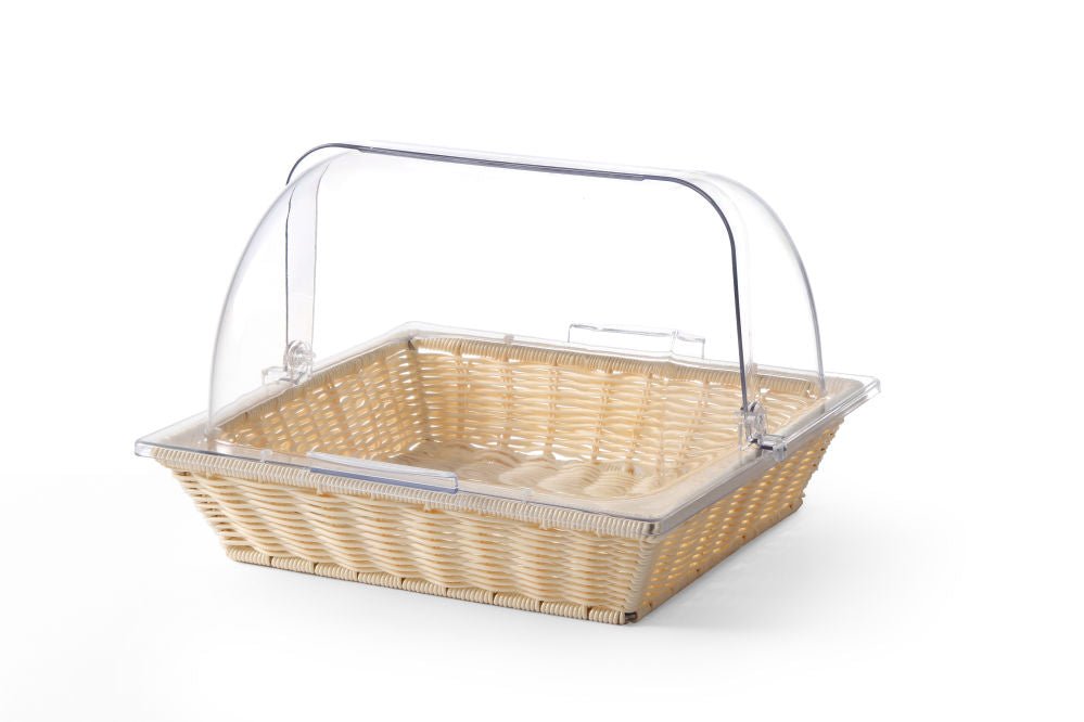 Kurv med rulletoppdeksel, kurv og omslag, GN 2/3, 365x335x (H) 245mm - for Storkjøkken - XL - Storkjøkken
