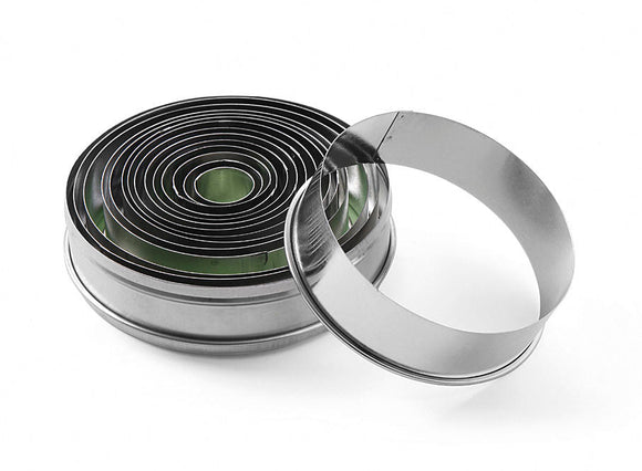 Kuttersett med vanlig kant - Rund - 14 deler - for Storkjøkken - XL - Storkjøkken