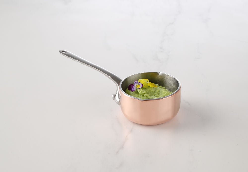 Liten Blåskjell og kasseroller - Sauspanne med tut, ø50x (h) 30mm - for Storkjøkken - XL - Storkjøkken