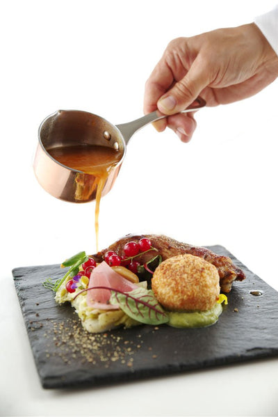 Liten Blåskjell og kasseroller - Sauspanne med tut, ø50x (h) 30mm - for Storkjøkken - XL - Storkjøkken