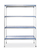 Oppbevaringsstativ aluminium, 1280x405x (H) 1685mm - for Storkjøkken - XL - Storkjøkken