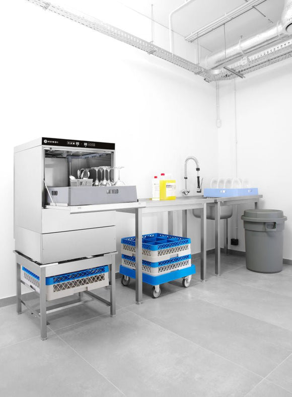 Oppvaskmaskin 50x50 - Elektronisk kontroll, 400V/6600W, 570x600X (H) 830mm - for Storkjøkken - XL - Storkjøkken