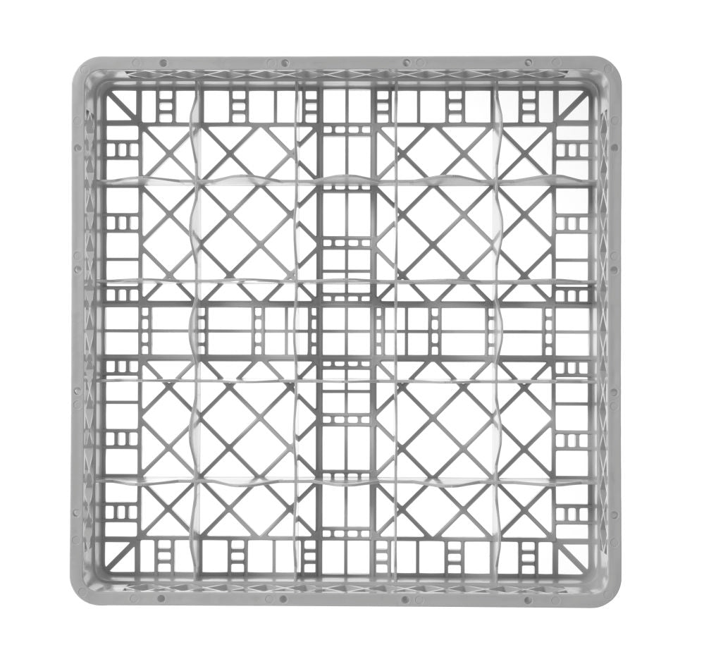 Oppvaskmaskinkurv for glass, 25 rom, 500x500x (h) 104mm - for Storkjøkken - XL - Storkjøkken
