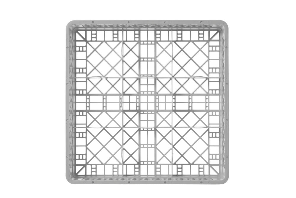 Oppvaskmaskinkurv for glass, 9 rom, 500x500x (h) 104mm - for Storkjøkken - XL - Storkjøkken
