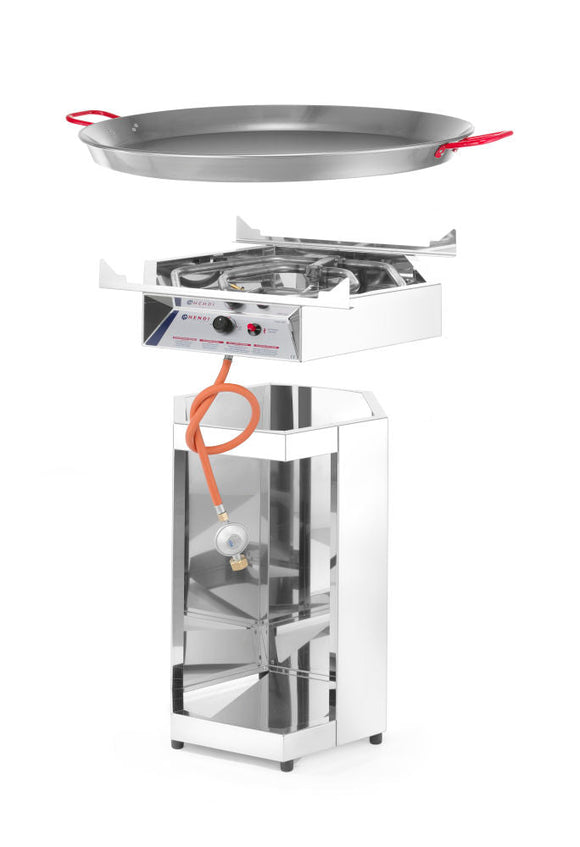 Paellakoker med panne Fiesta 800, 7kw, 800x800x (H) 900mm - for Storkjøkken - XL - Storkjøkken