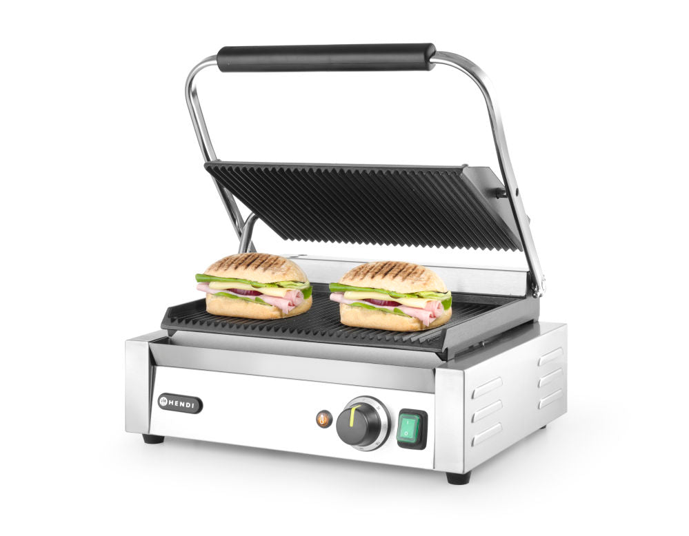 "Panini" Grill - Ribbet - for Storkjøkken - XL - Storkjøkken