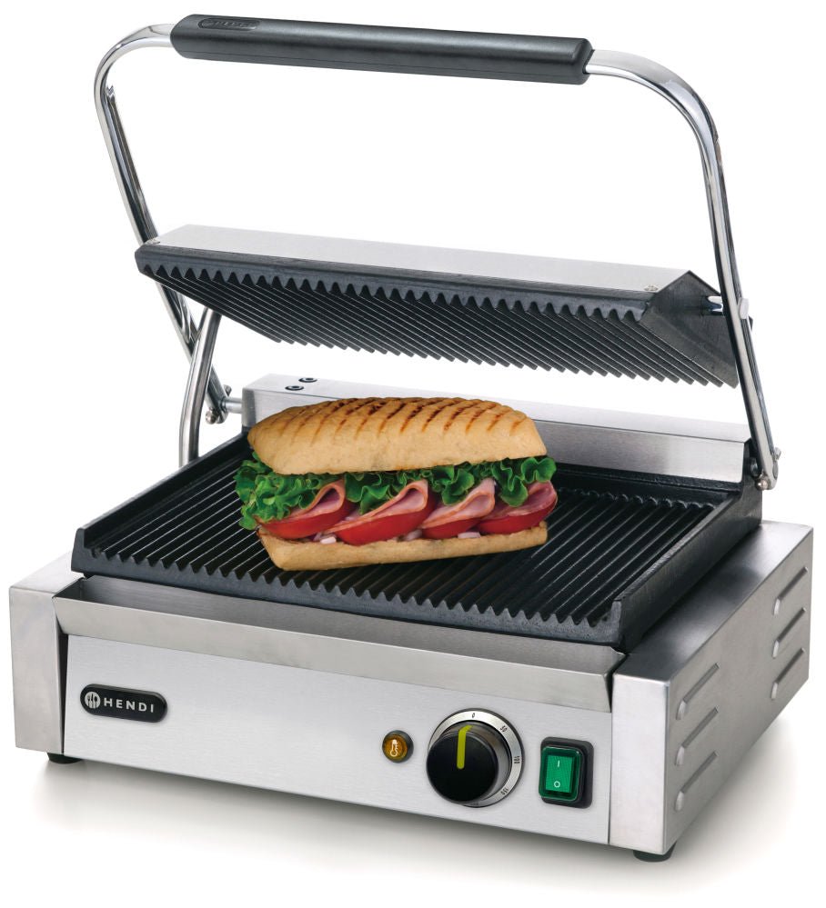 "Panini" Grill - Ribbet - for Storkjøkken - XL - Storkjøkken