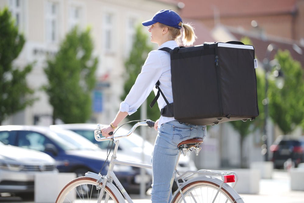 Pizza & Food Delivery ryggsekk isolert, 75,2L, svart, 410x410x (H) 480mm - for Storkjøkken - XL - Storkjøkken