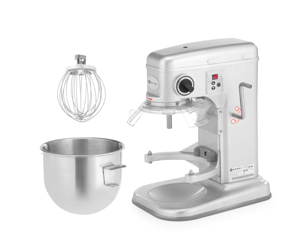 Planetary Mixer, 7L, Silver, 230V/650W, 334x431X (H) 490mm - for Storkjøkken - XL - Storkjøkken