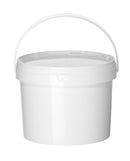 Plastbøtte med lokk - 11,5L - Hvit - for Storkjøkken - XL - Storkjøkken