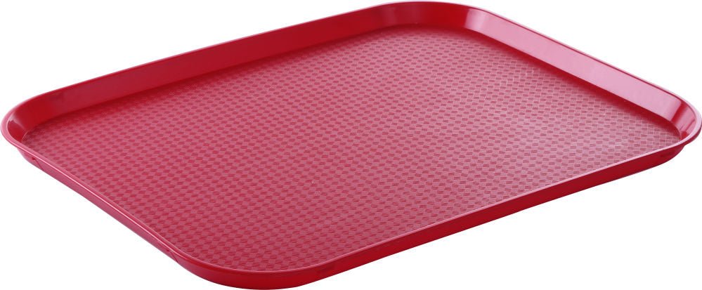 Polypropylen fastfood - brett, stor, rød, 350x450x (h) 20mm - for Storkjøkken - XL - Storkjøkken