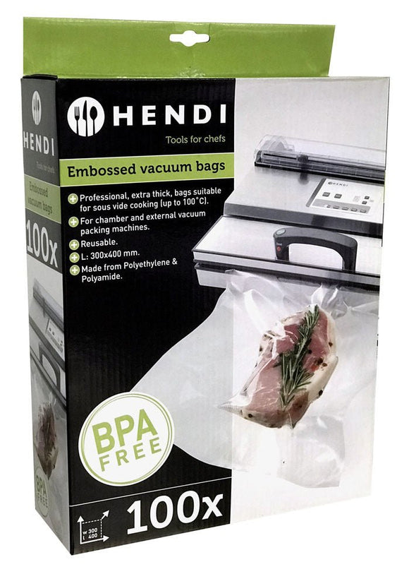 Pregede vakuumposer, 100 stk., 300x400mm - for Storkjøkken - XL - Storkjøkken