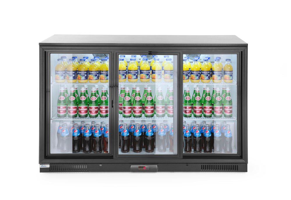 Ryggstang kjøleskap skyvedører 303L, Arktic, 220 - 240V/215W, 1335x500X (H) 900mm - for Storkjøkken - XL - Storkjøkken