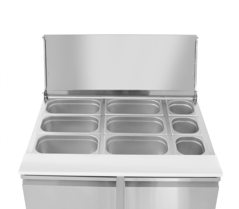 Saladette med 2 dører 300L, Arktic, 230V/310W, 900x700X (H) 888mm - for Storkjøkken - XL - Storkjøkken