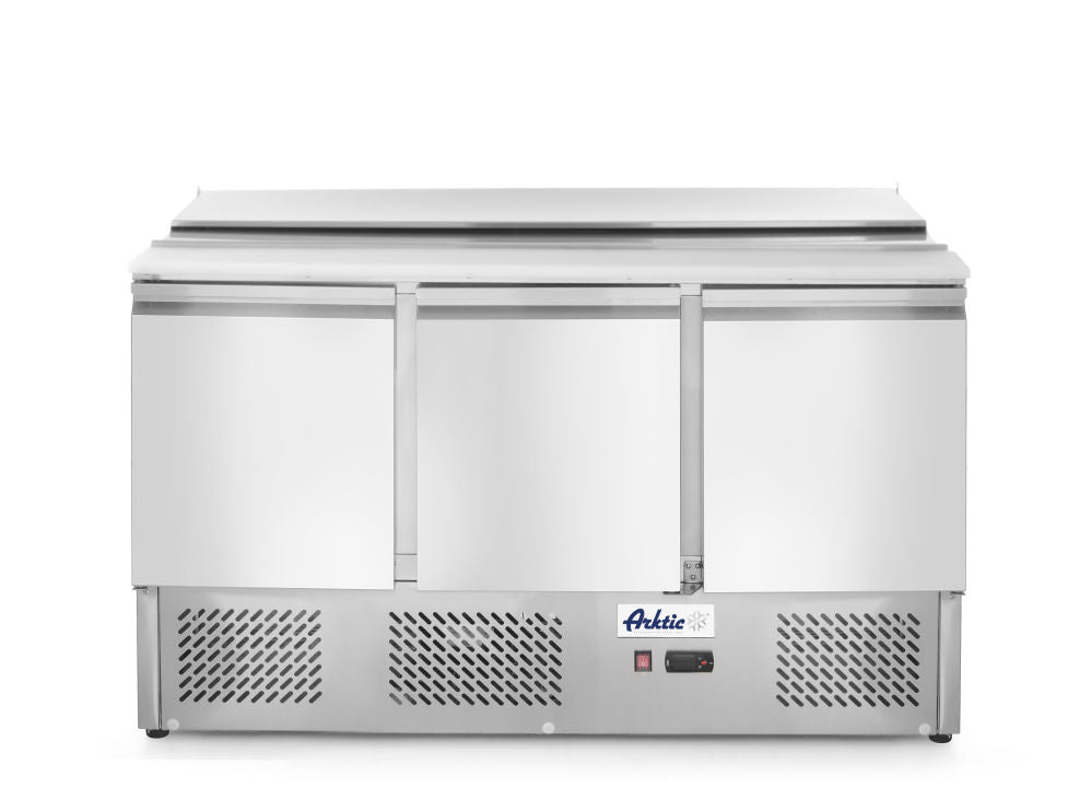 Saladette med 3 dører 380L, Arktic, 230V/310W, 1365x700X (H) 888mm - for Storkjøkken - XL - Storkjøkken