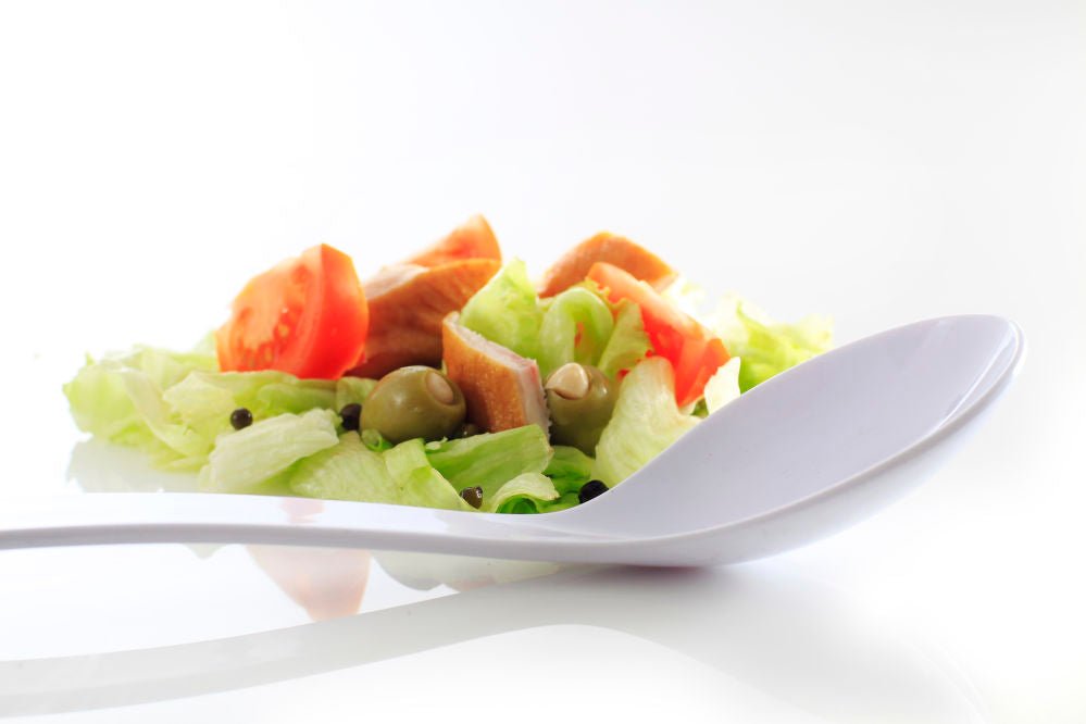 Salat skje, 0,06L, White, 335x90mm - for Storkjøkken - XL - Storkjøkken