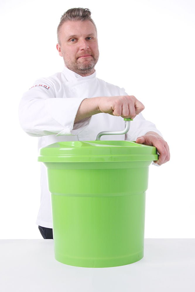 Salatspinner - 25L - Grønn - for Storkjøkken - XL - Storkjøkken