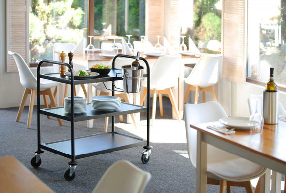 Serverings tralle Matt svart, 905x585x (H) 945mm - for Storkjøkken - XL - Storkjøkken