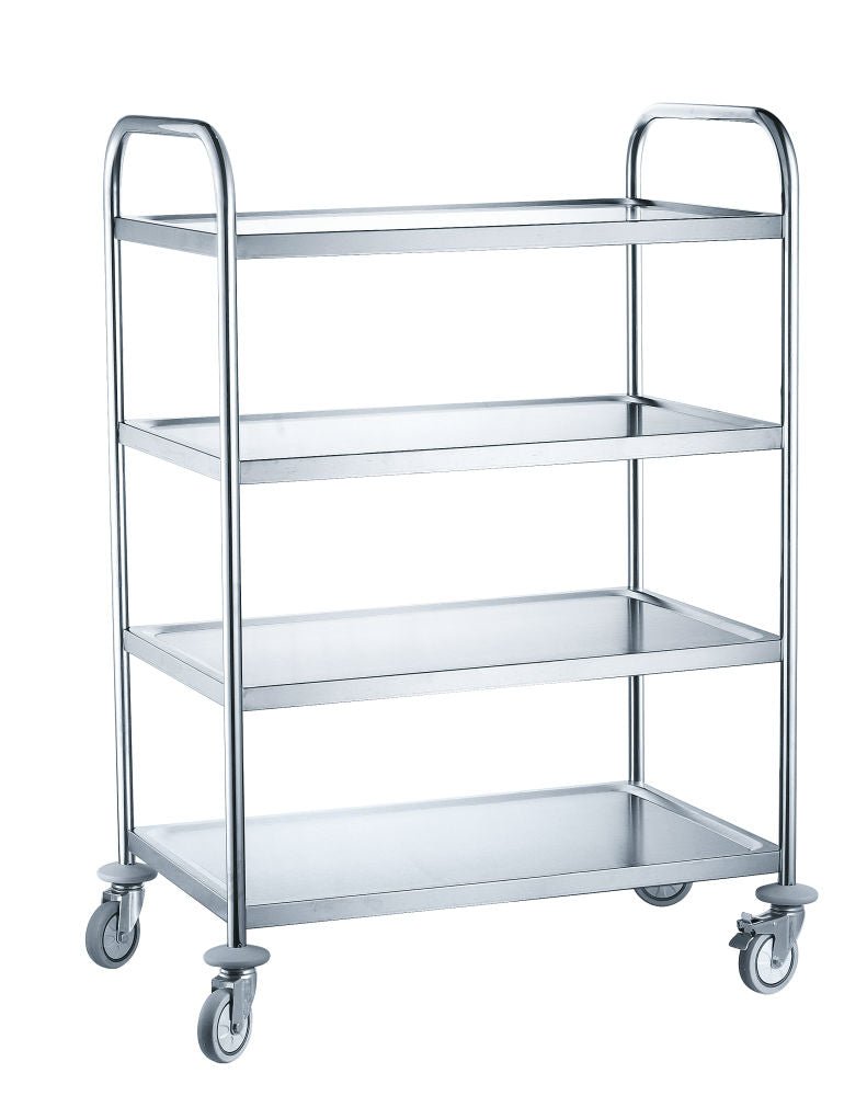 Serverings tralle med 4 hyller, 905x585x (H) 1245mm - for Storkjøkken - XL - Storkjøkken