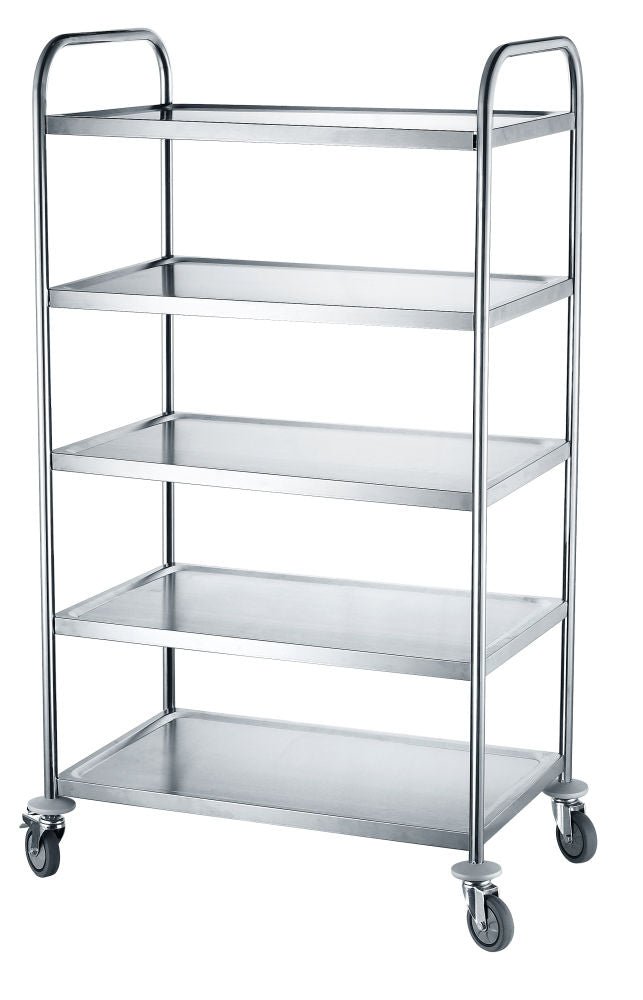 Serverings tralle med 5 hyller, 905x585x (H) 1545mm - for Storkjøkken - XL - Storkjøkken