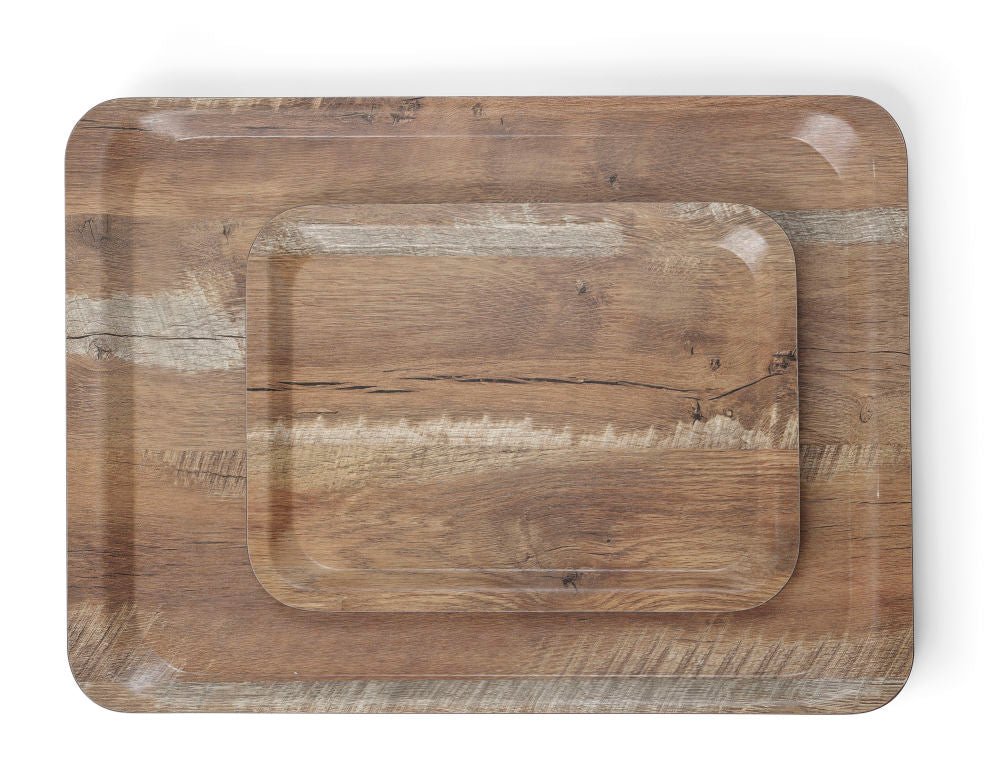 Serveringsbrett med melaminlaminat, ikke - glid, med tresign, trelys, 240x340mm - for Storkjøkken - XL - Storkjøkken