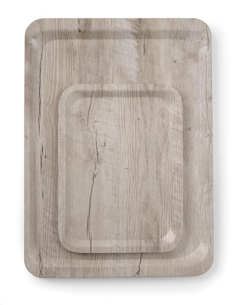 Serveringsbrett med melaminlaminat, ikke - glid, med tresign, trelys, 240x340mm - for Storkjøkken - XL - Storkjøkken