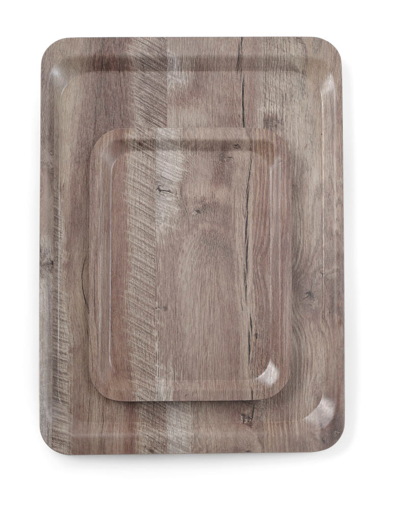 Serveringsbrett med melaminlaminat, ikke - glid, med tresign, trelys, 240x340mm - for Storkjøkken - XL - Storkjøkken