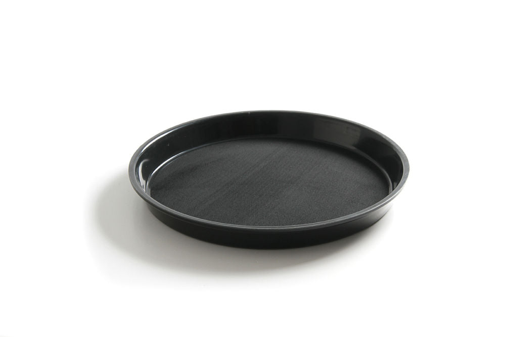 Serveringsbrett, runde, sklisikre, høy felg, svart, Ø360X (H) 39mm - for Storkjøkken - XL - Storkjøkken