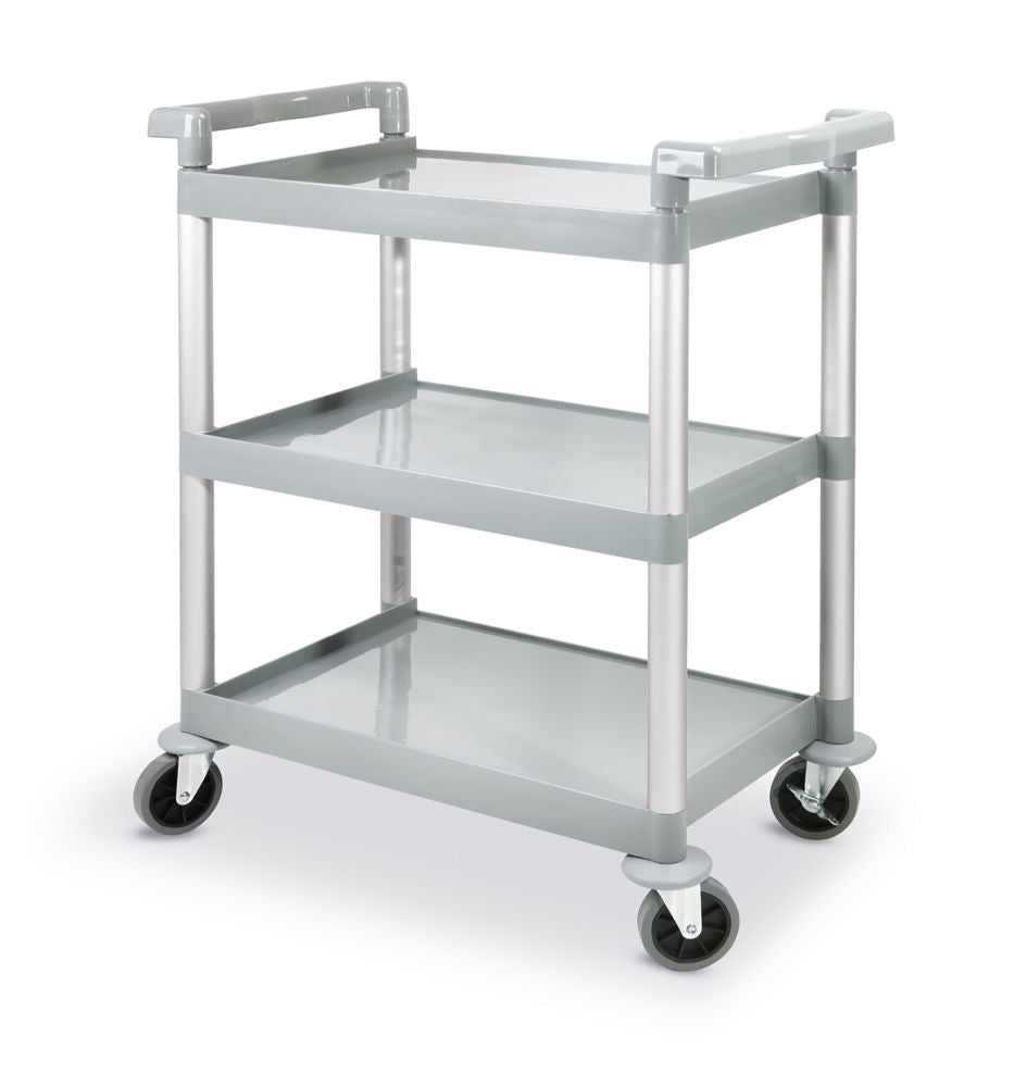 Serveringsvogn i plast - 3 - hylle, 800x410x (h) 950mm - for Storkjøkken - XL - Storkjøkken