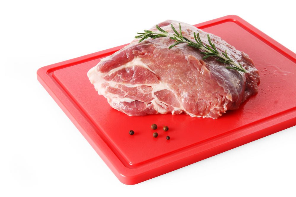 Skjærebrett HACCP - Rød - 600x400mm - for Storkjøkken - XL - Storkjøkken