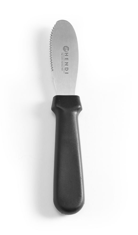 Smørkniv - Taggete - Svart - 210mm - for Storkjøkken - XL - Storkjøkken