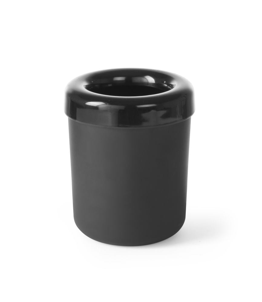 Søppel bøtte liten for bord eller bestikkholder, svart, Ø130X (H) 160mm - for Storkjøkken - XL - Storkjøkken