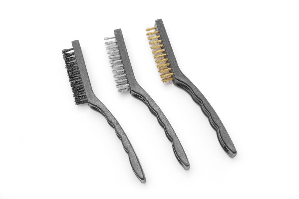 Stålbørste Set smal - 3 stk, 3 stk., (L) 230mm - for Storkjøkken - XL - Storkjøkken